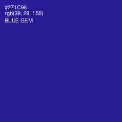 #271C96 - Blue Gem Color Image